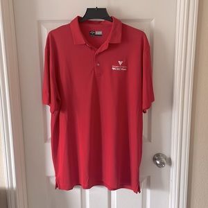 Calloway Opt-Dri Mens Golf Short-Sleeve Polo Shirt Red Size XL LPGA Texas